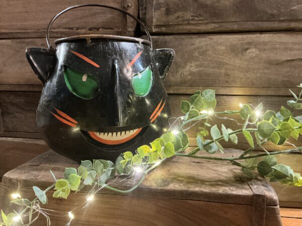 Black Cat Candy Pail