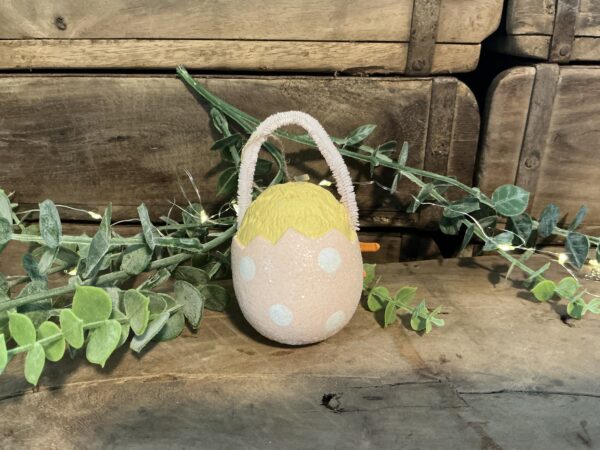 Chickie Tail Egg Ornament Pink - Image 2