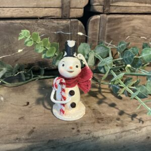 Snowman with Candy Canes