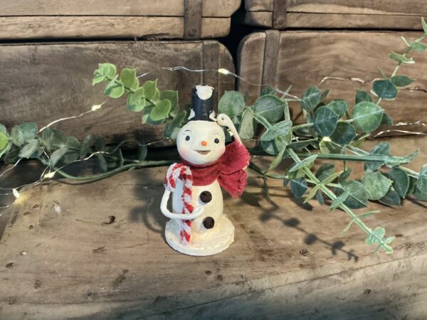 Snowman with Candy Canes