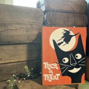 Large Tin Halloween Treat Bag