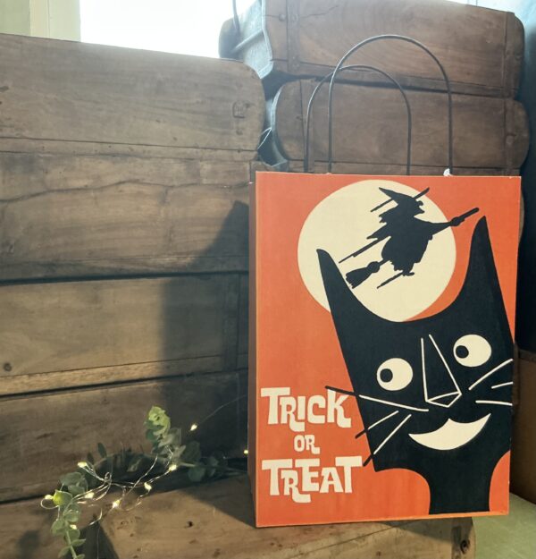 Large Tin Halloween Treat Bag