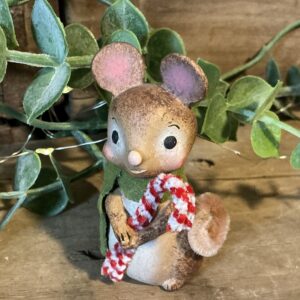 Little Mouse with Candy Canes