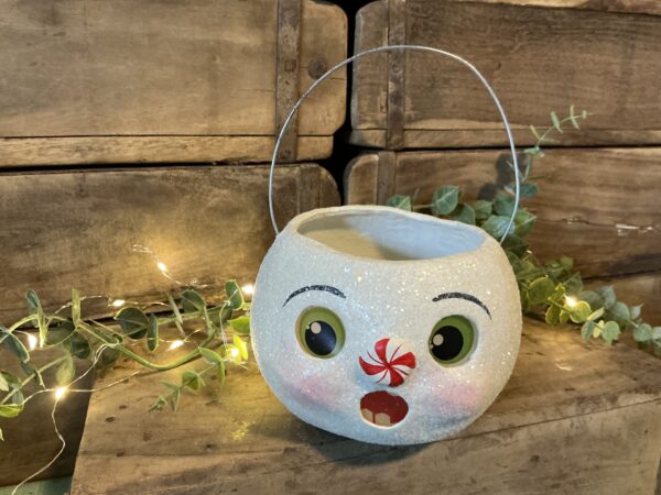 Surprised Snowman Bucket (petite)
