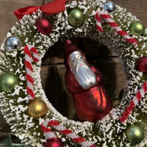 Red Belsnickle Wreath Ornament