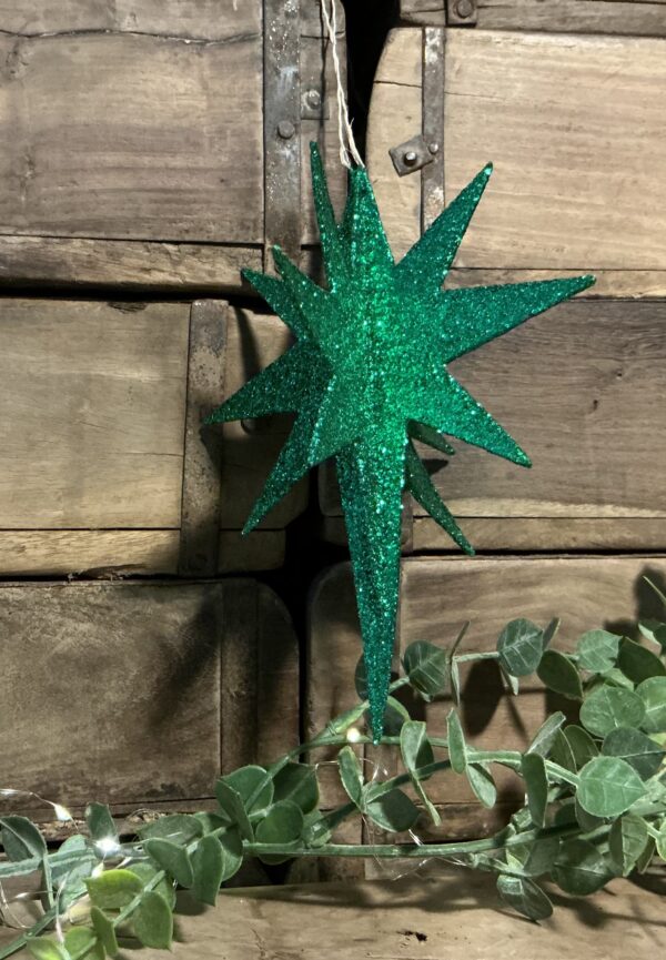 Dark Green Moravian Star Ornament