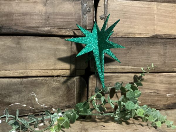Dark Green Moravian Star Ornament - Image 2