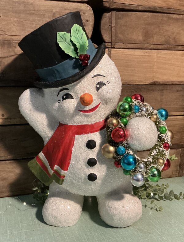 Snowman with Wreath (large)
