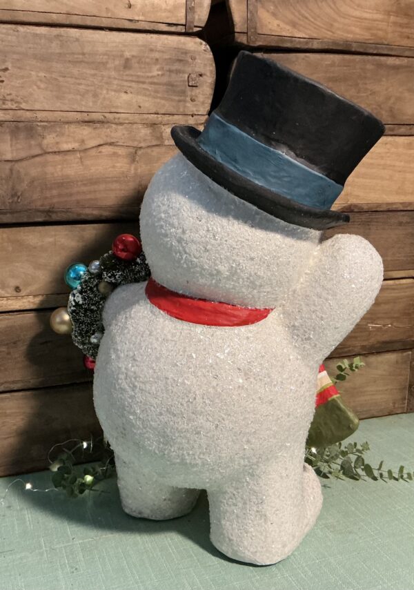 Snowman with Wreath (large) - Image 2