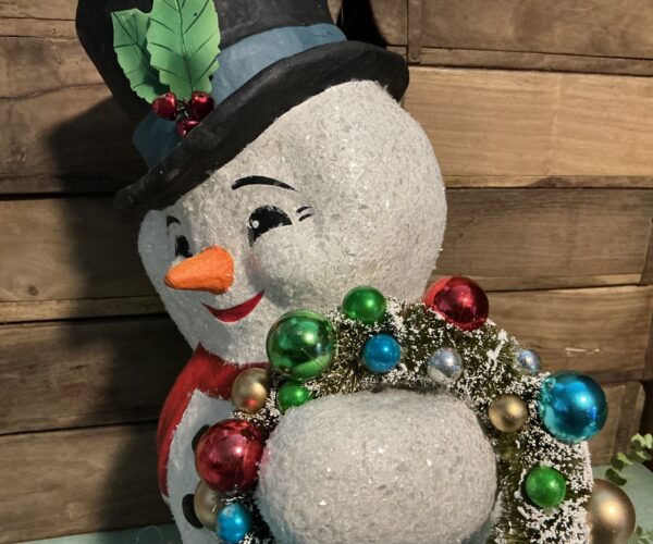 Snowman with Wreath (large) - Image 4