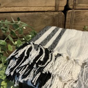 Grain Sack Black Stripe Runner (long)