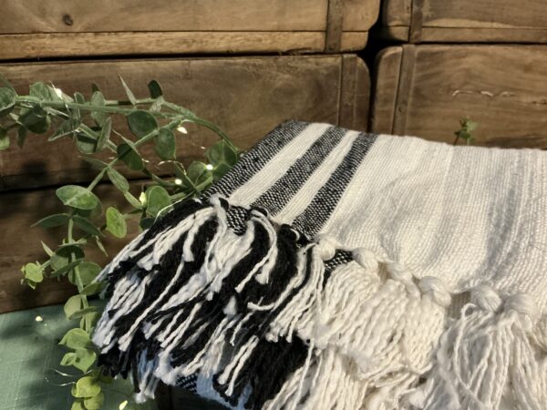 Grain Sack Black Stripe Runner (long)