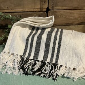Grain Sack Black Stripe Runner (short)