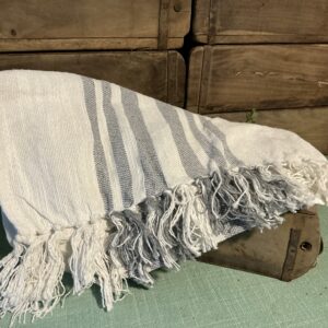 Grain Sack Grey Stripe Runner (short)