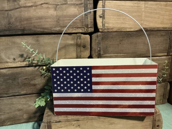 Americana Flag Bucket