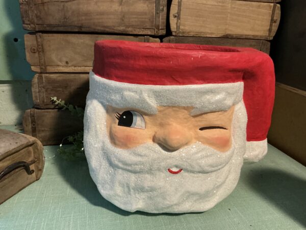 Retro Winking Santa Bucket - Image 2