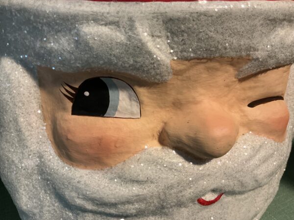 Retro Winking Santa Bucket