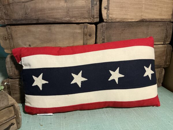 Vintage Stars and Stripes Bolster Pillow