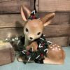 Sweet Fawn with Wreath Paper Mache