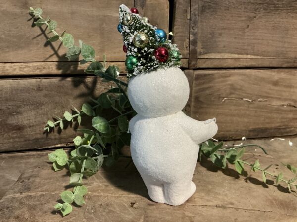 Retro Merry Snowman with Tree - Image 3