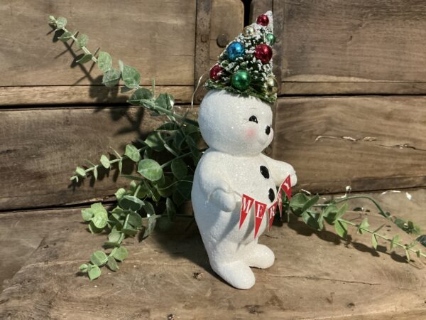 Retro Merry Snowman with Tree - Image 4