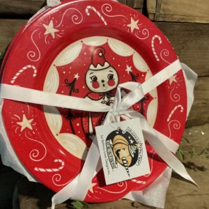 Holiday Double Cane Candice Plates (set of 4)