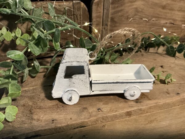 Truck Ornament (white washed)