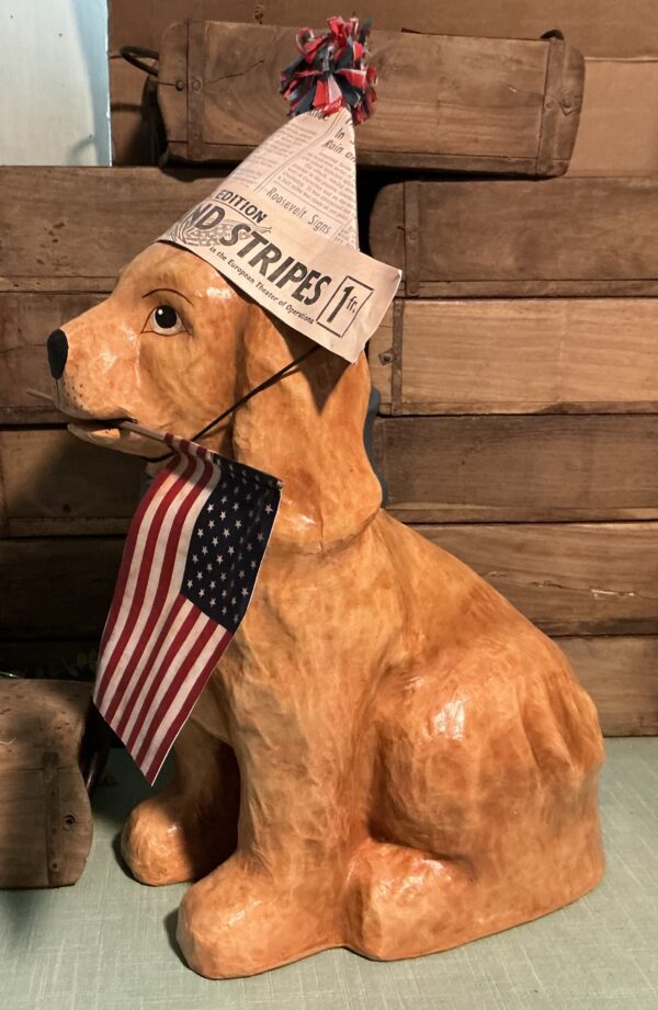 Americana Dog Paper Mache (large) - Image 3