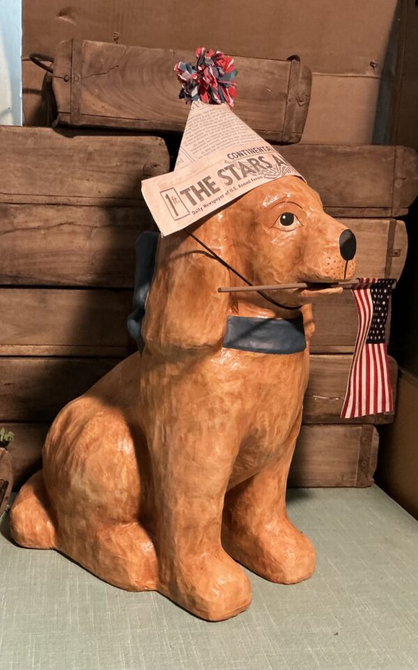Americana Dog Paper Mache (large) - Image 4