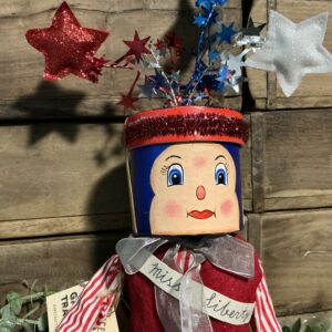 Miss Liberty Gathered Traditions Box Head Art Doll