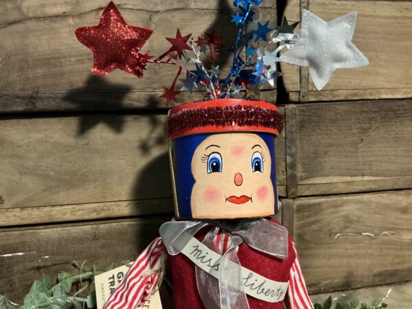 Miss Liberty Gathered Traditions Box Head Art Doll