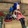 Miss Liberty Gathered Traditions Box Head Art Doll - Image 4