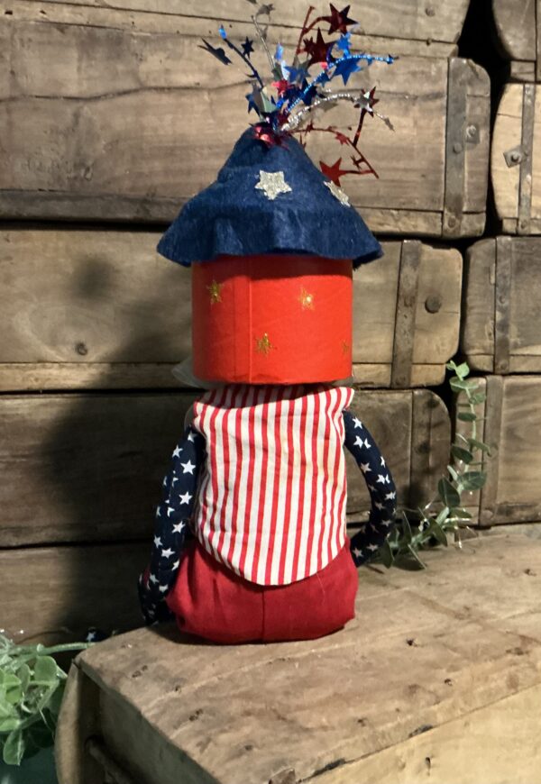 Mister Liberty Gathered Traditions Box Head Art Doll - Image 4