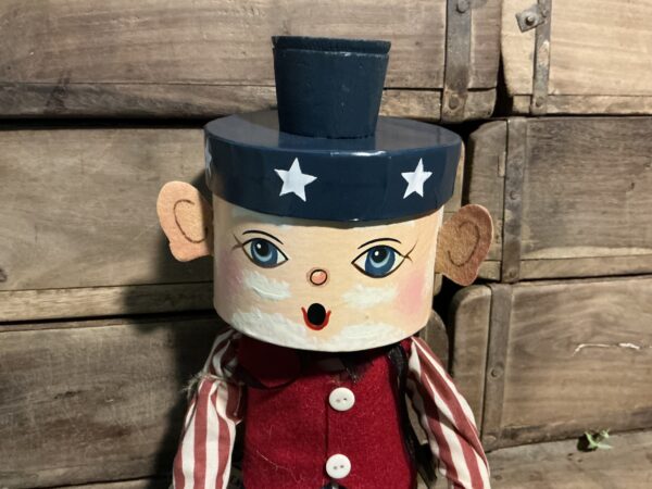Glory Sam Gathered Traditions Box Head Art Doll - Image 4