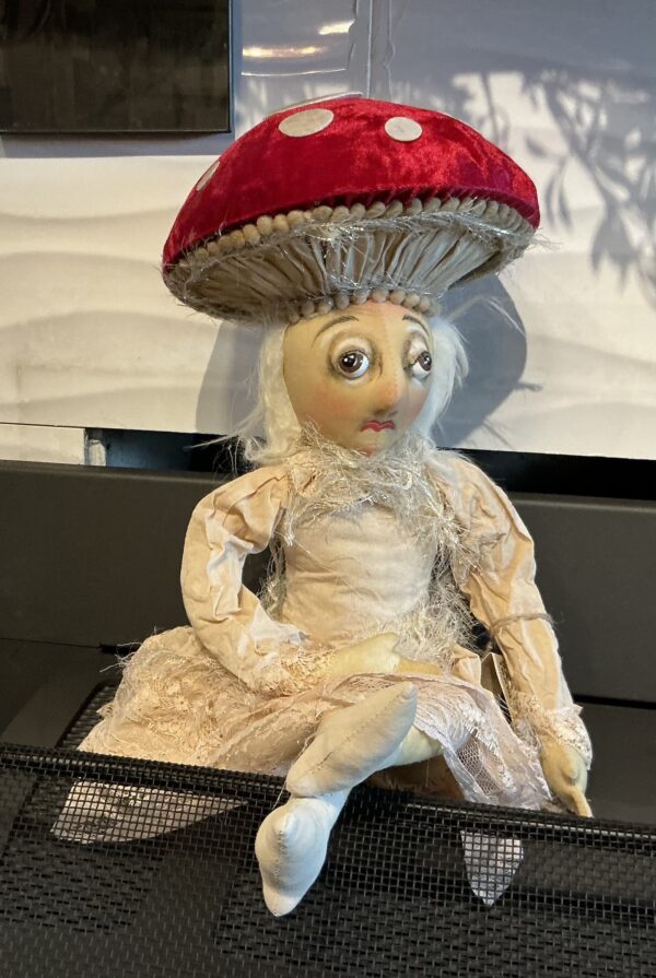 Myra Mushroom Gathered Traditions Art Doll